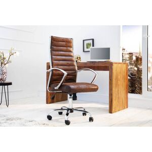 LuxD Kancelárska stolička Boss Vintage hnedá