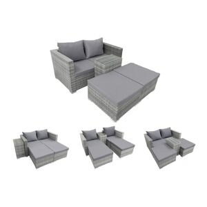 Chomik Chomik Modulární zahradní nábytek Abi 4v1, světle šedý/tmavě šedý