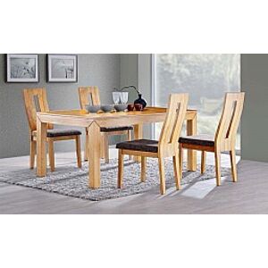 Kasvo MORIS stůl+NELA židle 4ks ořech / látka SH 19