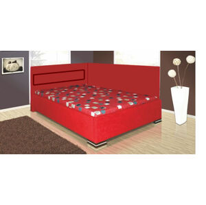 Kasvo MELISSA postel 140x200 cm alova hnědá/ vzor na matraci