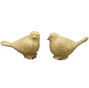2ks bronzová antik dekorace soška ptáčka  - 9*5*7 cm Exner