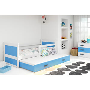 Falco Dětská postel Riky II 90x200 - bílá/modrá