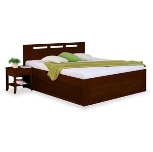 Zvýšená postel VALENCIA senior s úložným prostorem 160x200, 180x200, ořech