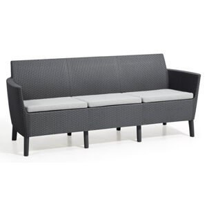 Rojaplast Sofa SALEMO 3 seater - grafit