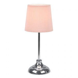 Tempo Kondela Stolní lampa GAIDEN - stříbrná/růžová + kupón KONDELA10 na okamžitou slevu 3% (kupón uplatníte v košíku)