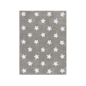 Lorena Canals Bio koberec kusový, ručně tkaný Stars bílá, šedá 120x160 cm
