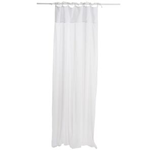 Bílý bavlněný voál / záclona na zavazování - 140*290cm J-Line by Jolipa