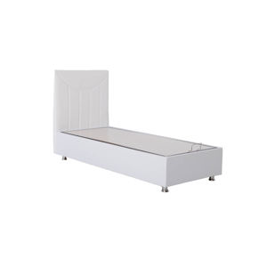 Kasvo Moderní čalouněná postel BASE 90x200 cm vč. roštu oskar 09 - šedá