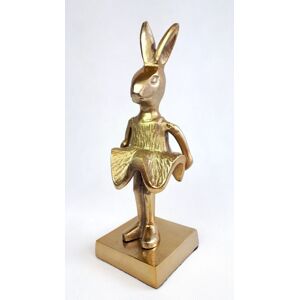 Dekorace králík Wanny bronzový  - 11*10*30cm Colmore by Diga