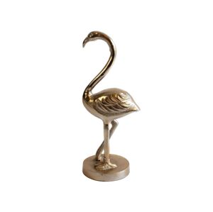 Dekorace plameňák Flamingo bronzový - 14*11*32cm Colmore by Diga