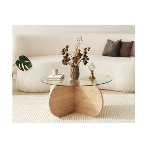 Sofahouse Designový konferenční stolek Jameela 75 cm vzor safírový dub