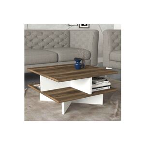 Sofahouse Designový konferenční stolek Xakery 60 cm ořech bílý