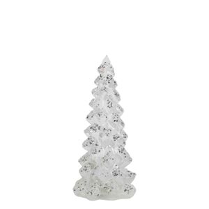Bílý vánoční stromek se třpytkami Led S - Ø10*20cm Mars & More