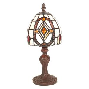 Malá stolní lampa Tiffany Miesla - Ø 13*23 cm E14/max 1*25W Clayre & Eef