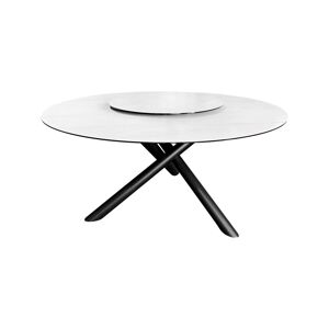 LuxD Kulatý jídelní keramický stůl Ganya 150 cm bílý