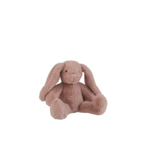 Plyšový růžový malý králíček - 26*20*30 cm J-Line by Jolipa