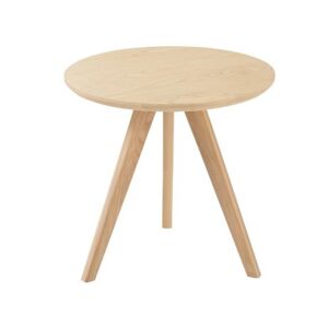 Přírodní dřevěný odkládací stolek Scandinavian - Ø 50*49cm J-Line by Jolipa