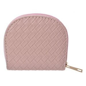 Růžová půlkulatá peněženka - 12*10 cm Clayre & Eef