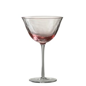 Růžová sklenička na koktejl Verma - Ø 12*18 cm J-Line by Jolipa