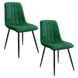Set 2 ks jídelních židlí SJ.9, zelená