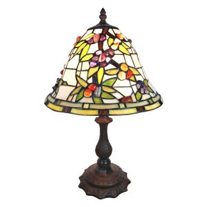 Stolní vitrážová lampa Tiffany Mabelle - 31*31*47 cm Clayre & Eef