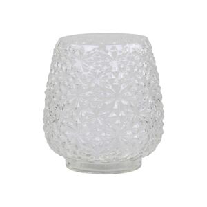 Transparentní skleněná dekorační váza / svícen Drea - Ø 14*15cm Chic Antique