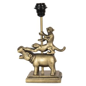 Zlatá stolní lampa v designu zvířat Les Animaux - 21*11*29 cm Clayre & Eef