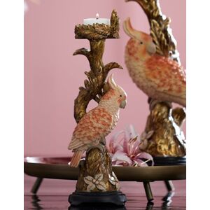 Zlatý antik svícen s papouškem Parrot antique - 9*8*28 cm Light & Living