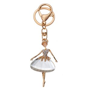 Zlatý přívěsek na klíče/ kabelku baletka s kamínky Clayre & Eef
