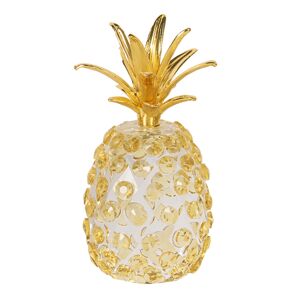 Zlatý skleněný dekorativní ananas - 5*12 cm Clayre & Eef